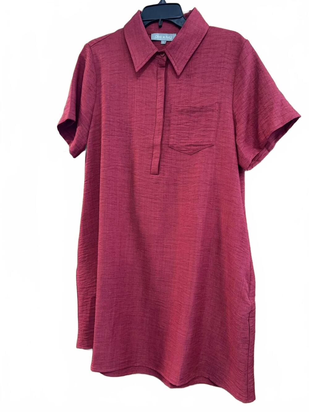 NEW PIXI + IVY women's ellie top in garnet